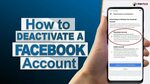 How to deactivate a Facebook account 2022 - YouTube